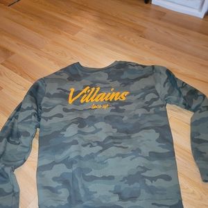MEND WE ARE VILLAINS LACE UP CAMO HOODIE LARGE